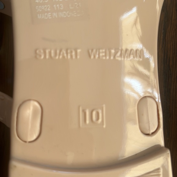 Stuart Weitzman Goldie Pearly Stud Jelly Sandals - Picture 4 of 8